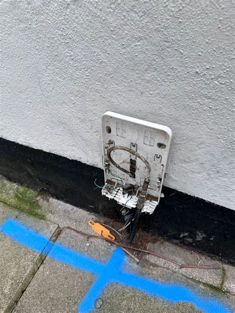 virgin media junction box open|virgin junction box damaged.